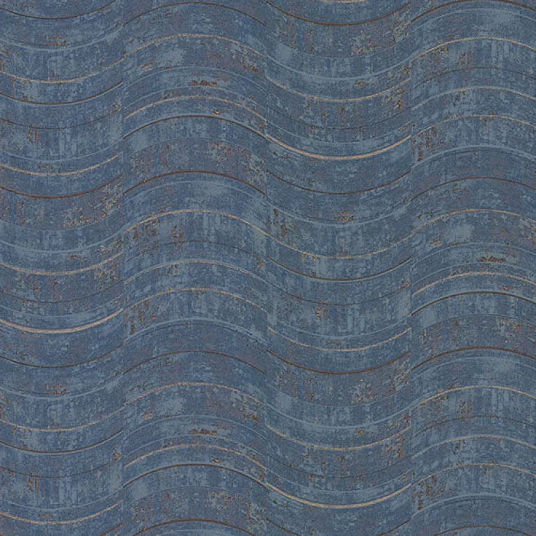 2927-10805 Hydra Blue Geometric Wallpaper