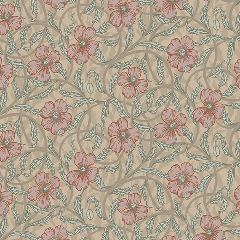 2948-28026 Imogen Light Brown Floral Wallpaper