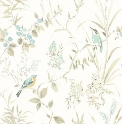 3117-24171 Imperial Garden Beige Botanical Wallpaper