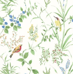 2904-24173 Imperial Garden Green Botanical Wallpaper