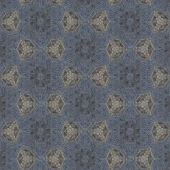376093 Indigo Boho Flower Wallpaper Mural