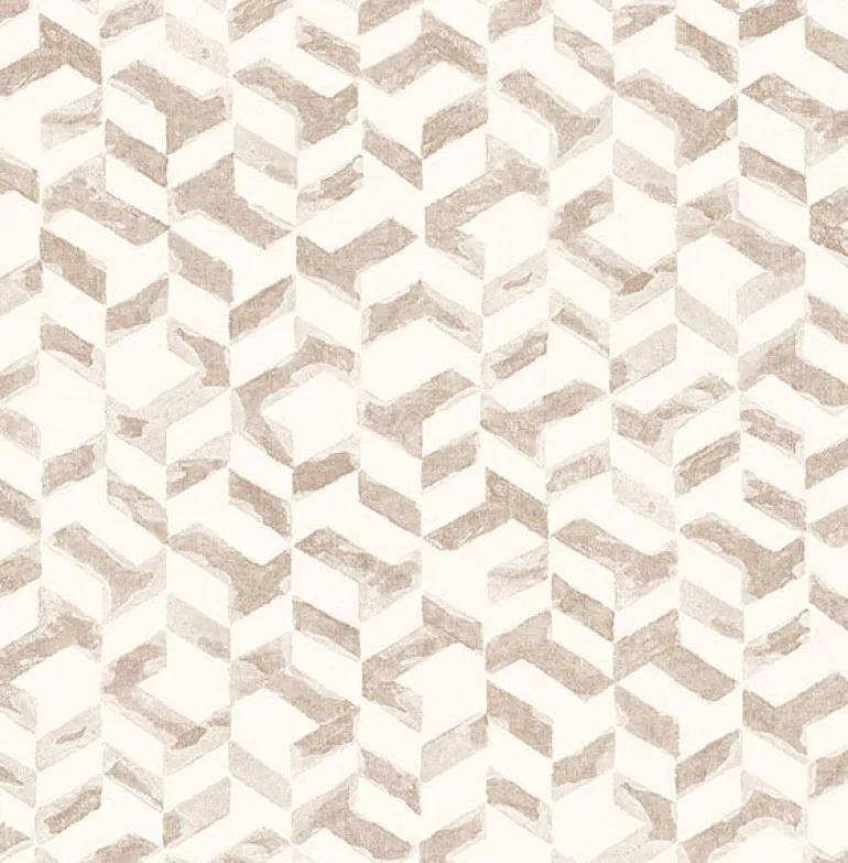 2902-25503 Instep Rose Gold Abstract Geometric Wallpaper