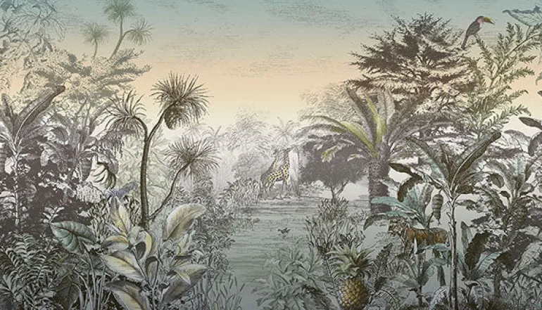 300612 Into the Wild Sunset Wall Mural