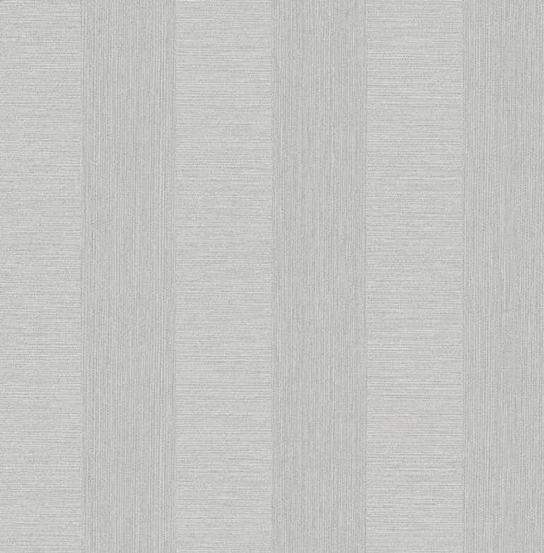 2908-25305 Intrepid Light Grey Faux Grasscloth Stripe Wallpaper