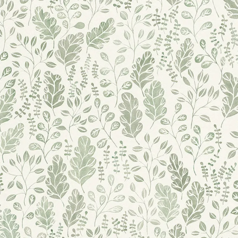 2948-27014 Isha Green Leaf Wallpaper
