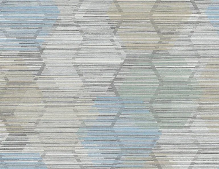 2949-60512 Jabari Light Blue Geometric Faux Grasscloth Wallpaper