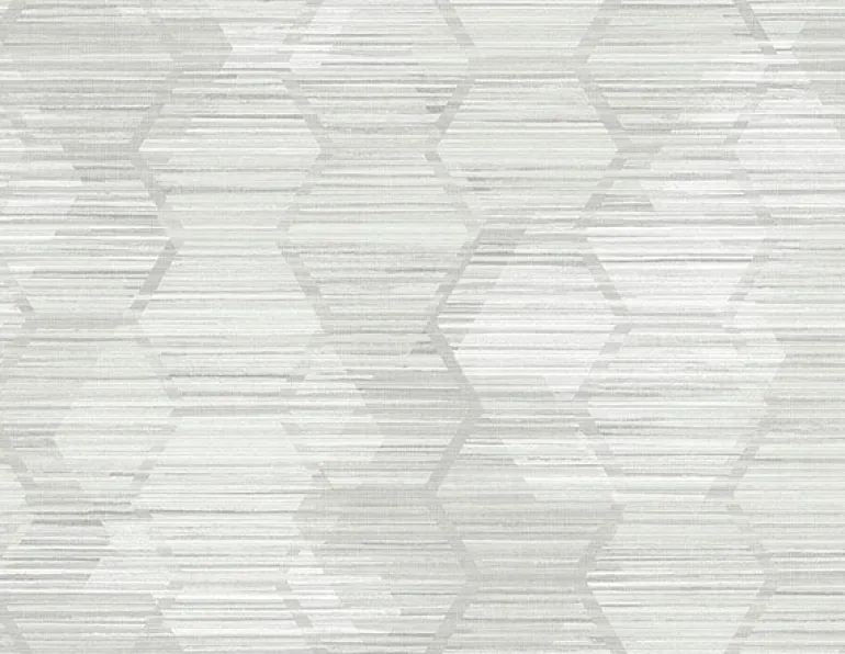 2949-60506 Jabari Light Grey Geometric Faux Grasscloth Wallpaper