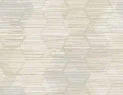 2949-60505 Jabari Wheat Geometric Faux Grasscloth Wallpaper