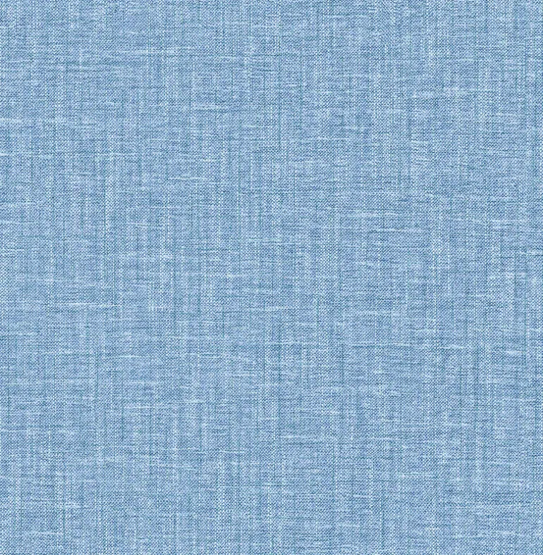 2969-25873 Jocelyn Blue Faux Fabric Wallpaper