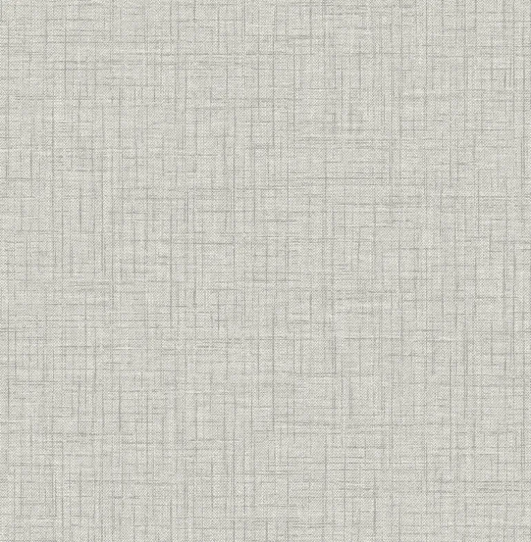 2969-26057 Jocelyn Grey Faux Fabric Wallpaper