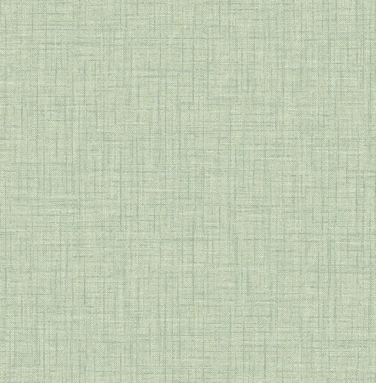 2903-25874 Jocelyn Light Green Faux Linen Wallpaper
