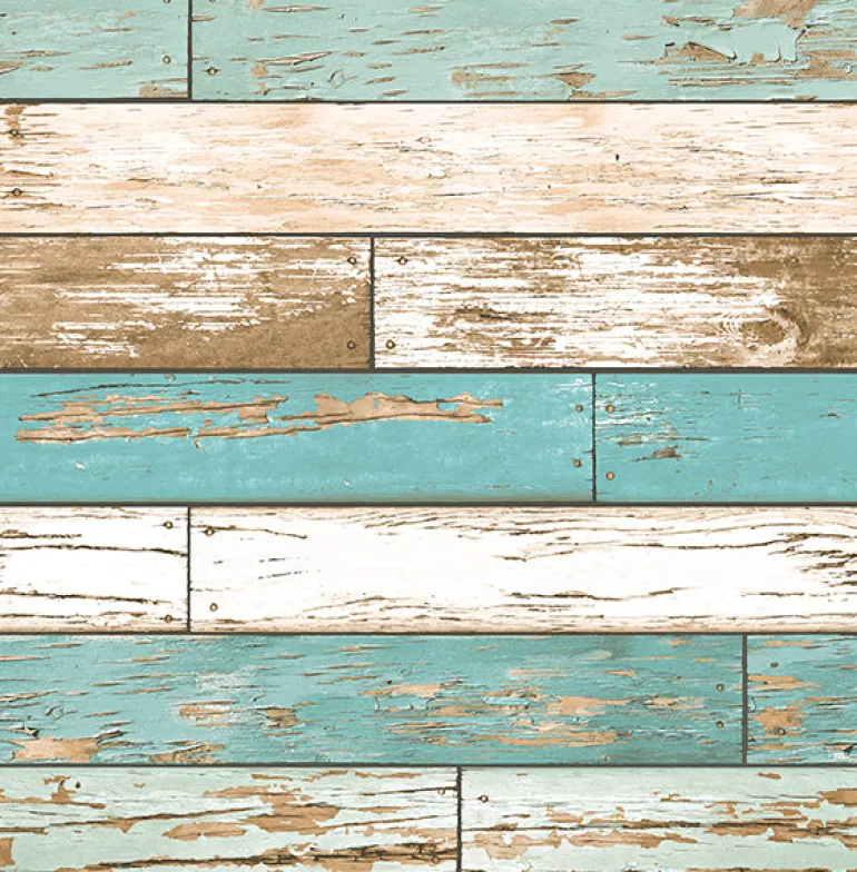 2904-22318 Juda Blue Scrap Wood Wallpaper