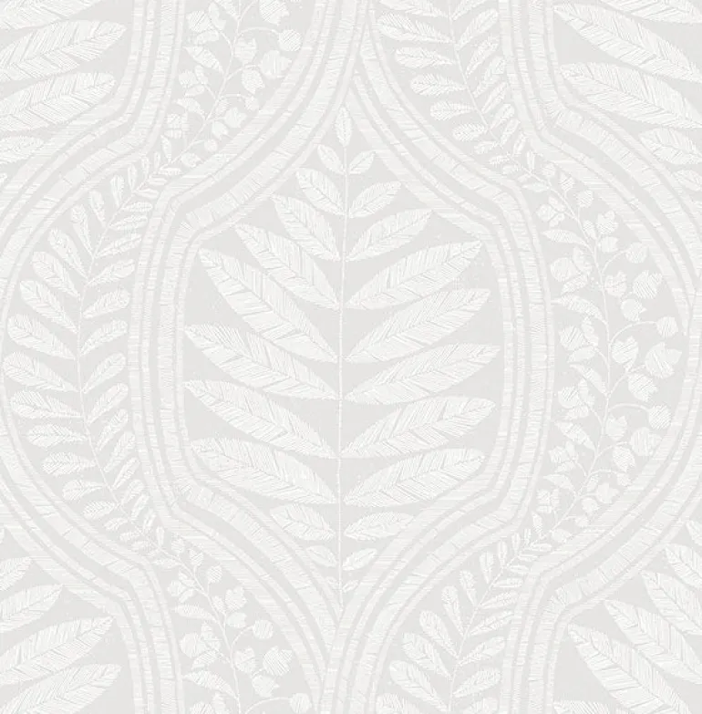 2964-25948 Juno Light Grey Ogee Wallpaper