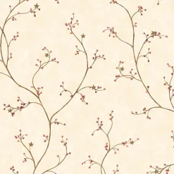 3123-44034 Justine Khaki Berry Trail Wallpaper