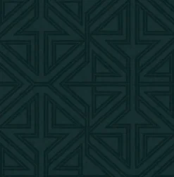 2975-26228 Kachel Teal Geometric Wallpaper