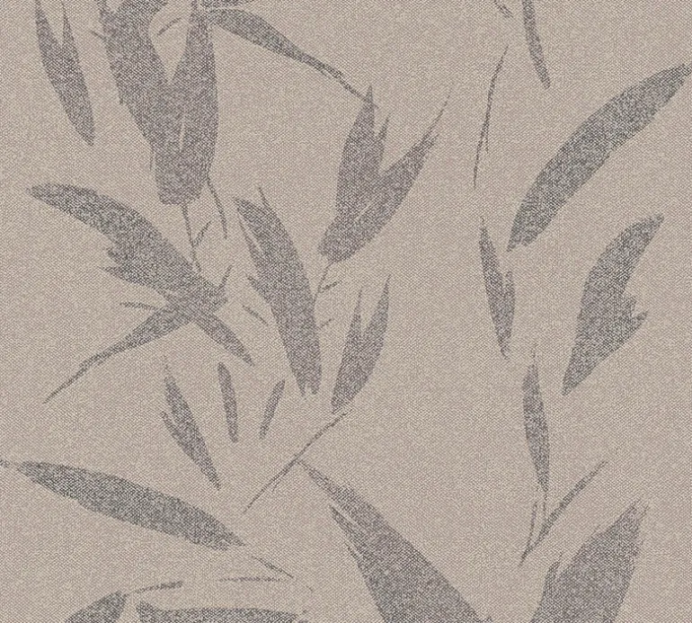 4035-37549-3 Kaiya Grey Leaves Wallpaper
