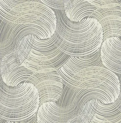 2964-25906 Karson Grey Swirling Geometric Wallpaper