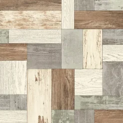 2922-25385 Keaton Light Blue Distressed Wood Wallpaper