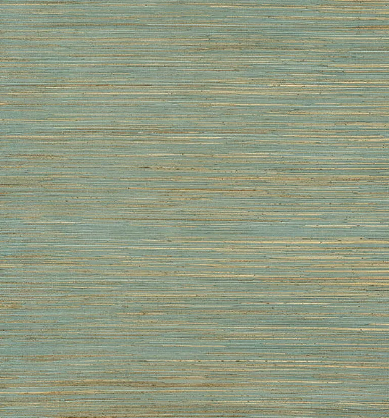 2972-86125 Kira Turquoise Hemp Grasscloth Wallpaper