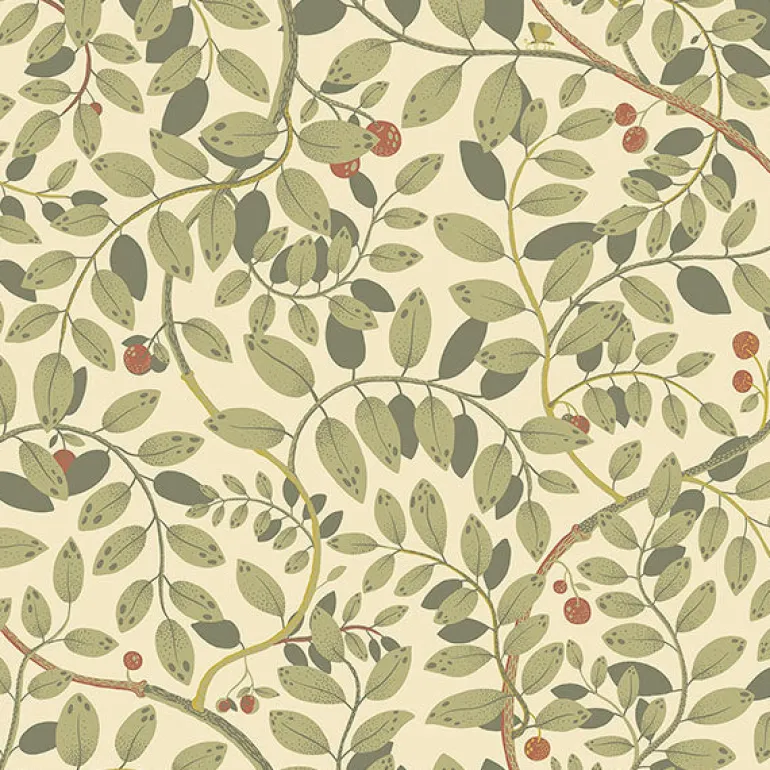 2932-65107 Kirke Green Leafy Vines Wallpaper