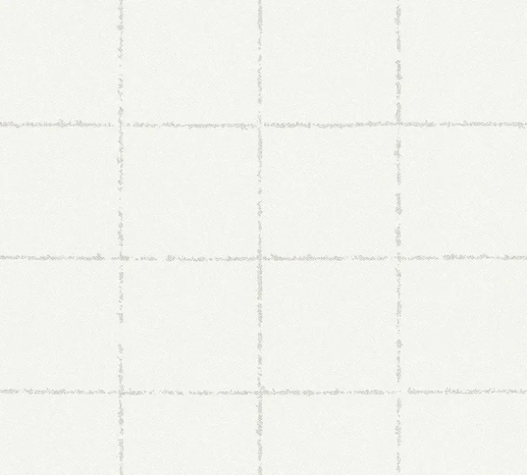 4035-37551-5 Kishi White Tile Wallpaper