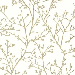 4019-86454 Koura Cream Budding Branches Wallpaper
