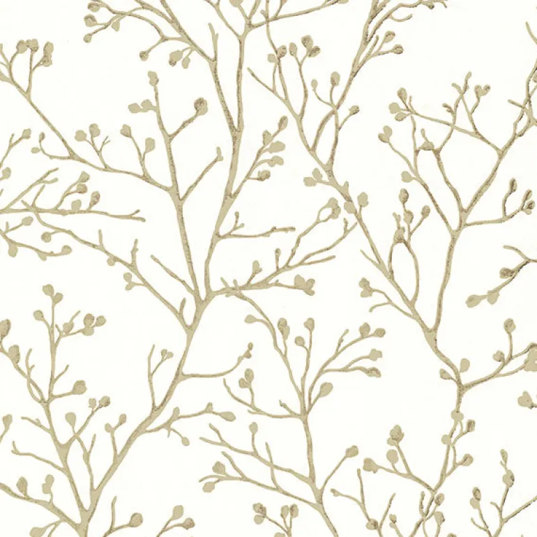 4019-86454 Koura Cream Budding Branches Wallpaper
