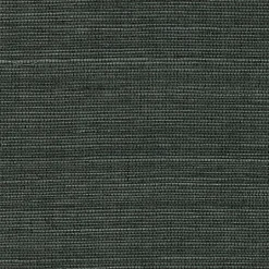 4018-0033 Kowloon Charcoal Sisal Grasscloth Wallpaper