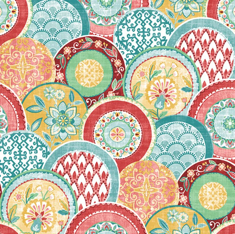 2744-24147 Laguna Coral Plate Wallpaper