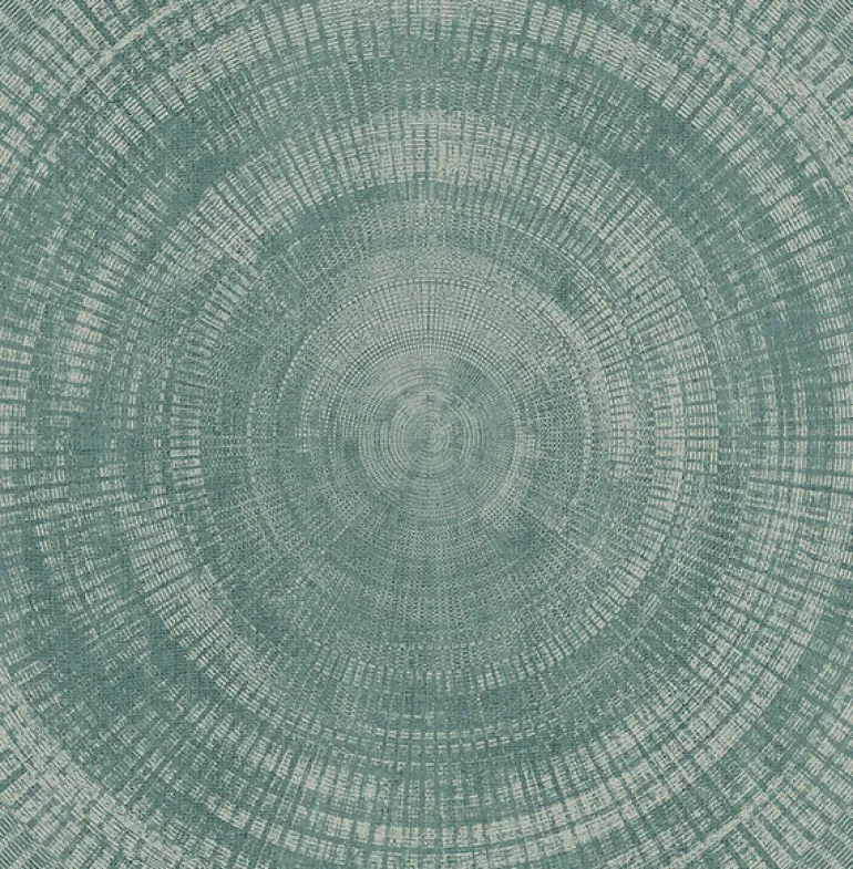 2949-61114 Lalit Teal Medallion Wallpaper