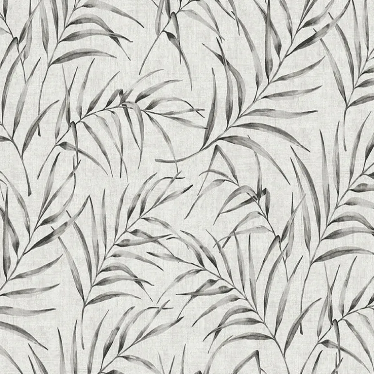 2979-37335-2 Lani Grey Fronds Wallpaper