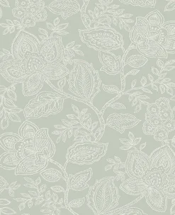 2861-25736 Larkin Sage Floral Wallpaper