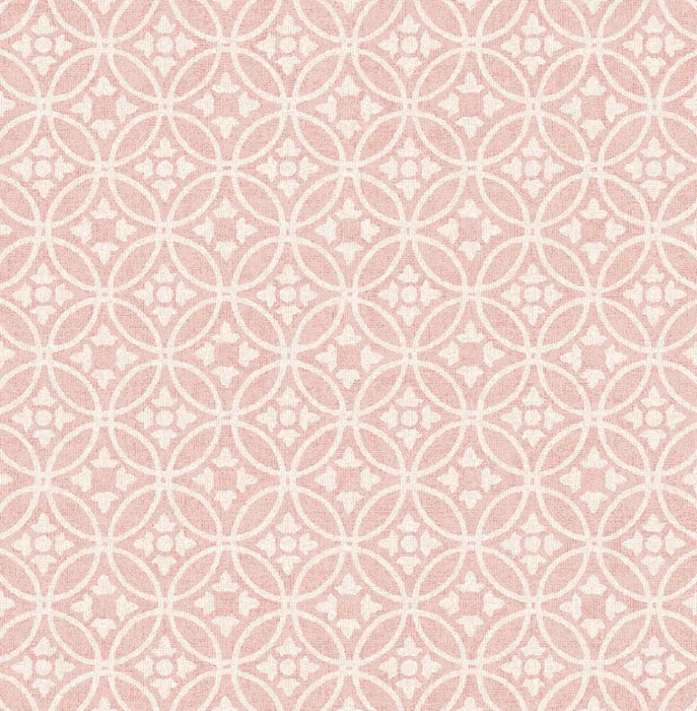 2970-26138 Larsson Pink Ogee Wallpaper