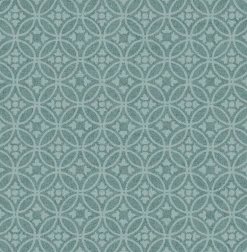 2970-26133 Larsson Teal Ogee Wallpaper