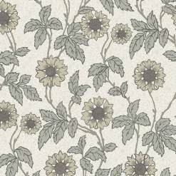 2948-28020 Leilani White Floral Wallpaper