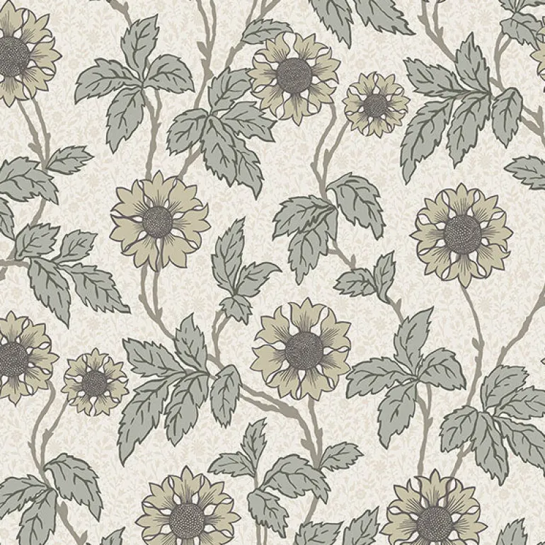 2948-28020 Leilani White Floral Wallpaper
