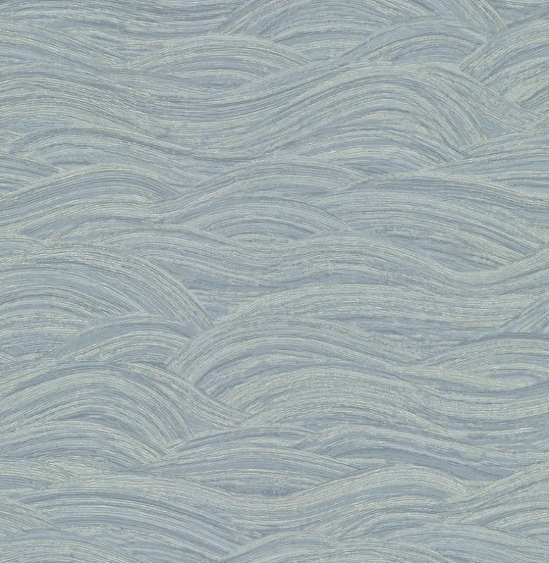 2971-86365 Leith Blue Zen Waves Wallpaper