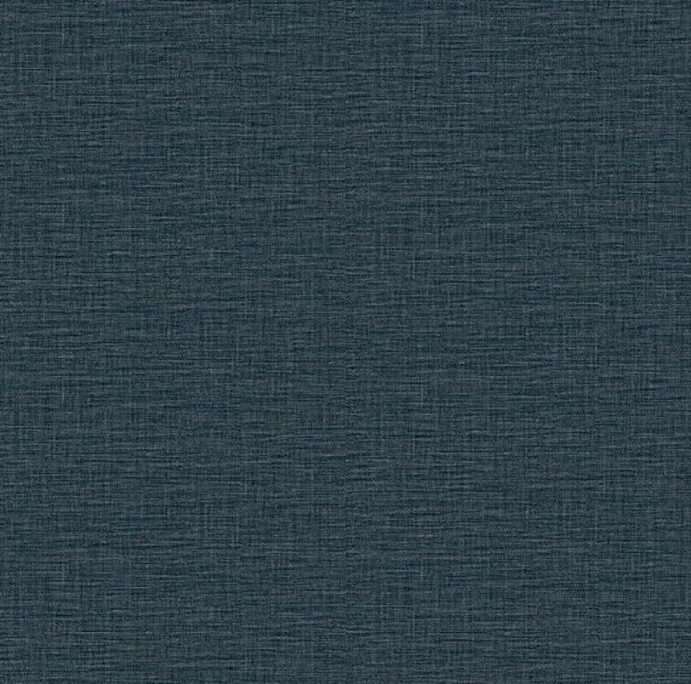 2971-86181 Lela Navy Faux Linen Wallpaper