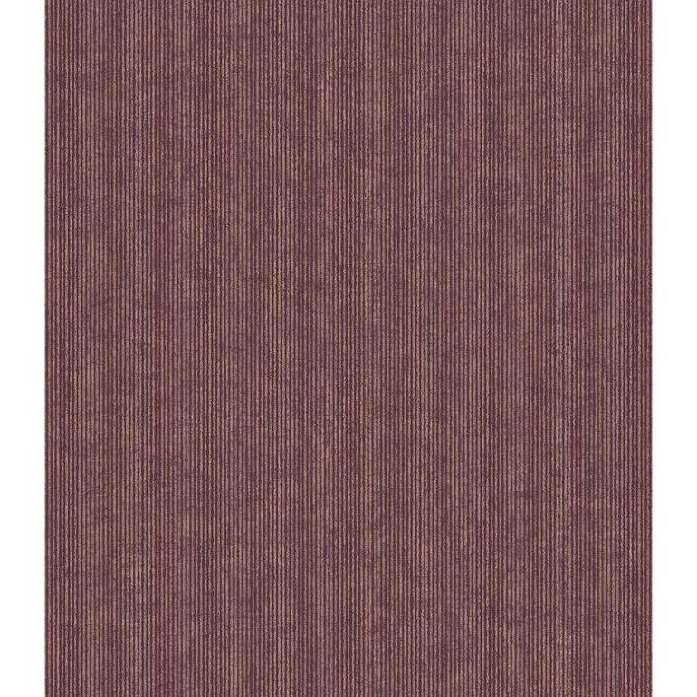 307320 Leonardo Mauve Flock Stripe Wallpaper