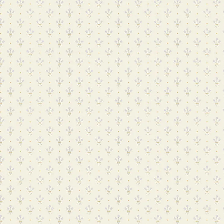 2948-33026 Lili White Miniature Floral Wallpaper