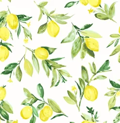 2904-25686 Limon Chartreuse Fruit Wallpaper