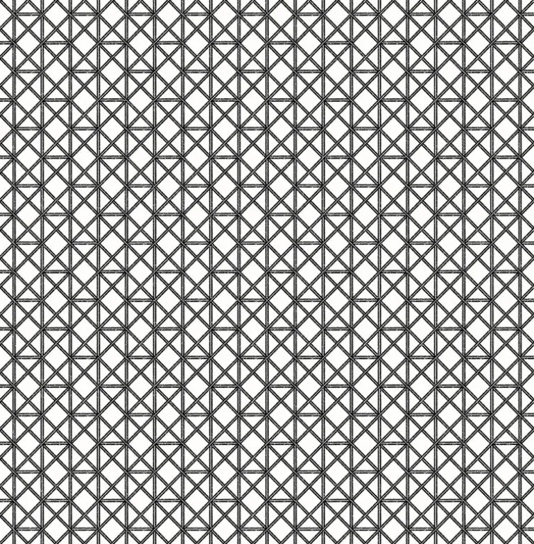 2969-26004 Lisbeth Black Geometric Lattice Wallpaper