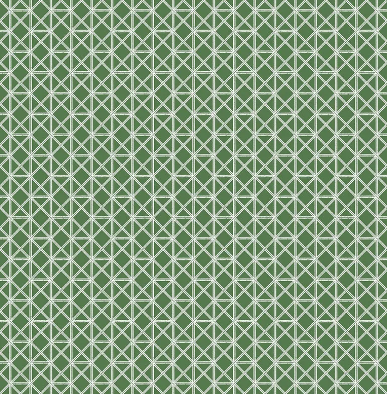 2969-26001 Lisbeth Green Geometric Lattice Wallpaper