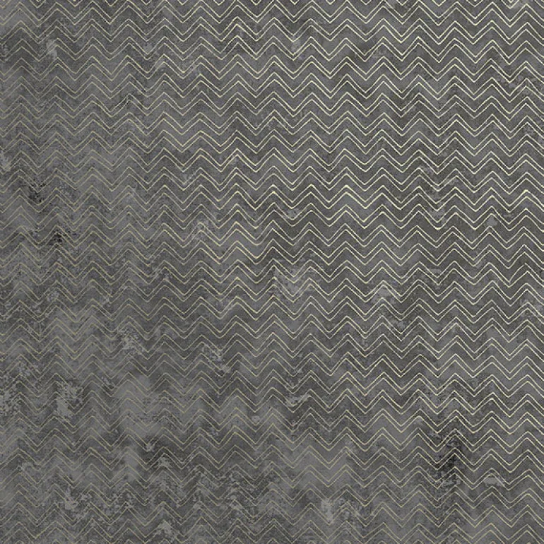 2927-00601 Luna Charcoal Distressed Chevron Wallpaper