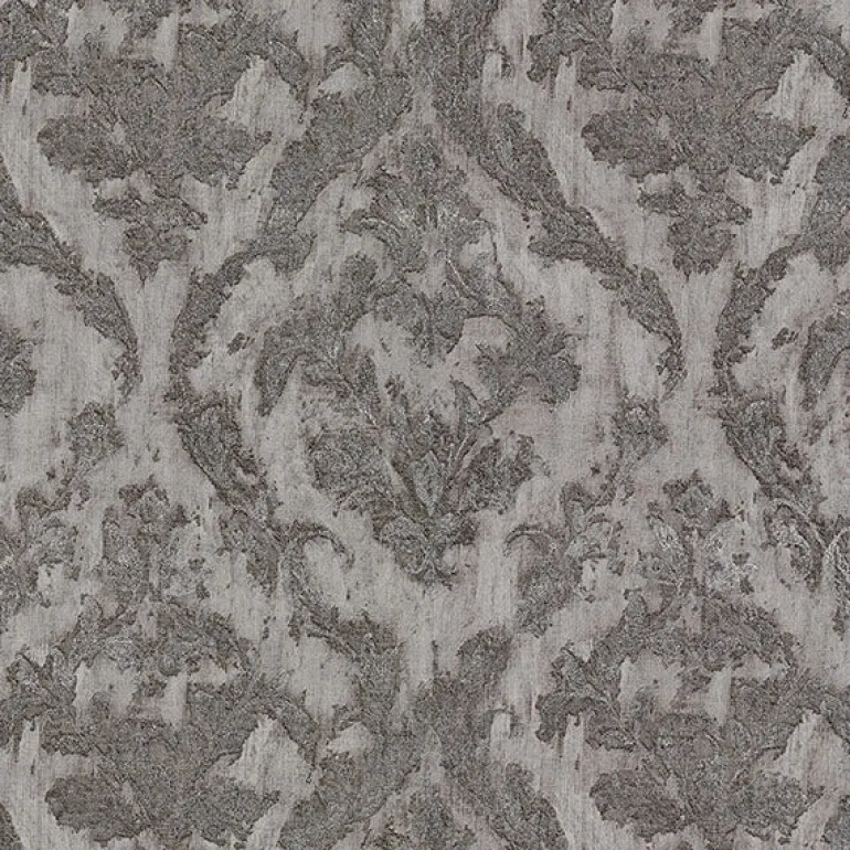 2927-20108 Lyra Pewter Damask Wallpaper