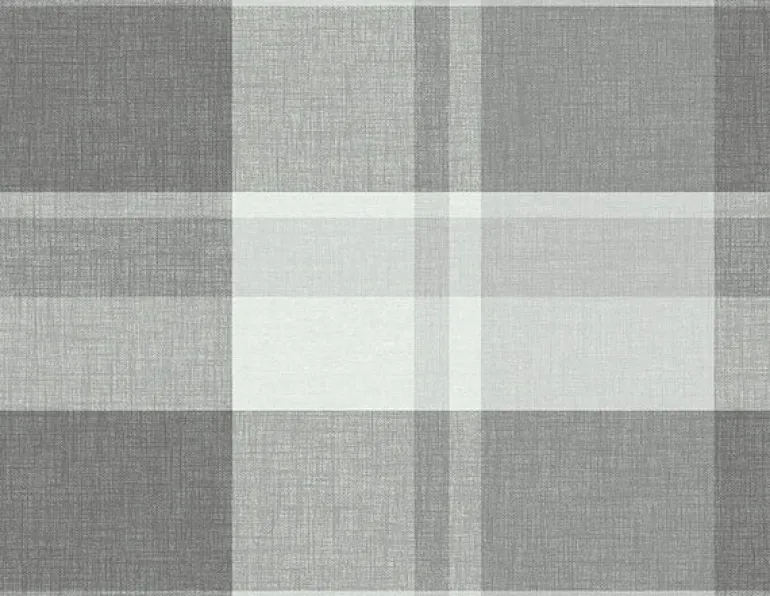 2927-81108 Madaket Dark Grey Plaid Wallpaper