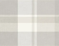 2927-81118 Madaket Light Grey Plaid Wallpaper
