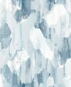 2975-26261 Mahi Blue Abstract Wallpaper