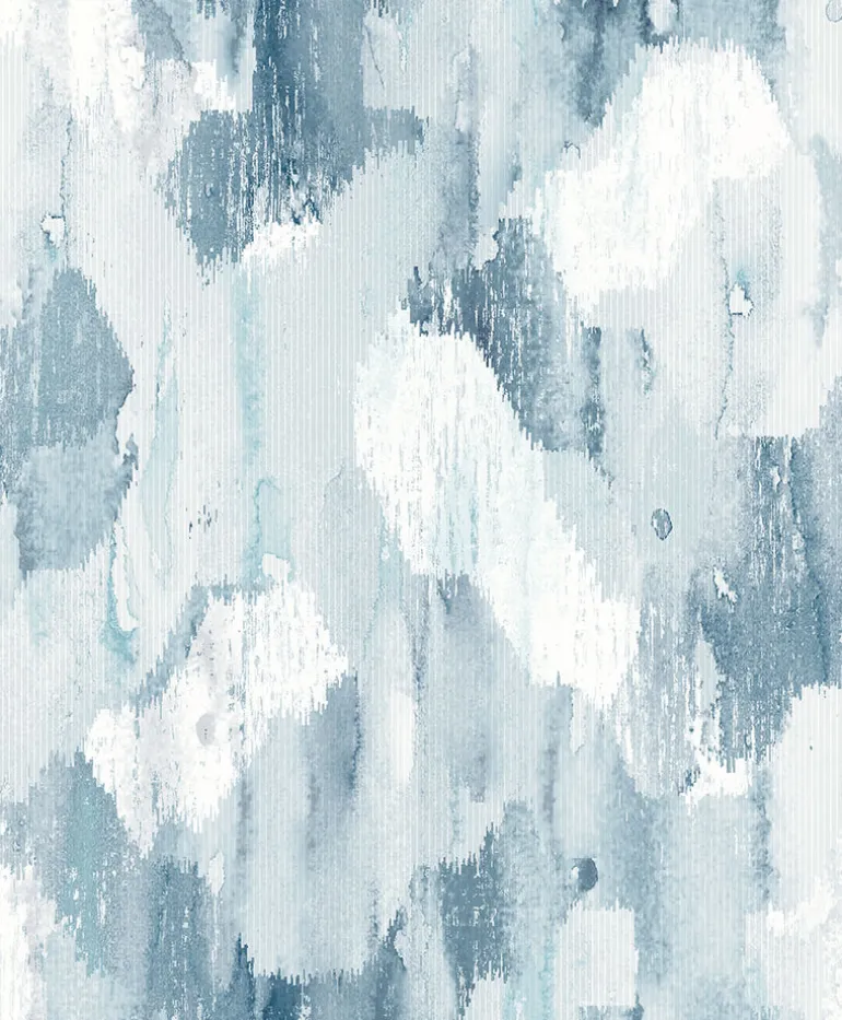 2975-26261 Mahi Blue Abstract Wallpaper