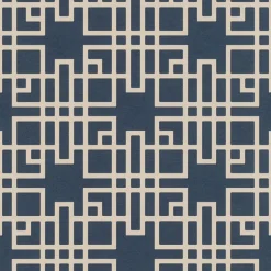 4035-409253 Mana Navy Trellis Wallpaper